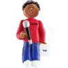 Male Holding A Microphone Singing Ornament AFRICAN AMERICAN