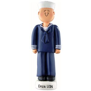 Personalized NAVY Soldier Christmas Ornament