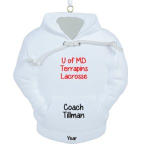 Coach Hoodie Personalized Christmas Ornament