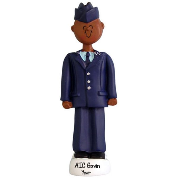 AIR FORCE MALE Military Personalized Ornament AFRICAN AMERICAN