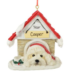 HAVENESE In Doghouse Christmas Ornament And MAGNET