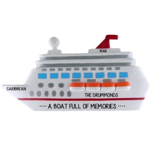 Personalized Cruise Ship Ornament Boat Full Of Memories