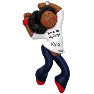African American Hip Hop Dancer Personalized Ornament