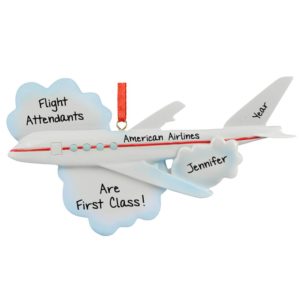 Flight Attendants Are 1st Class Airplane Ornament
