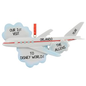 Our 1st Visit To Disney World Airplane Ornament