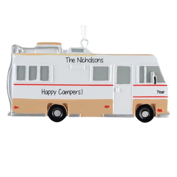 Image of Happy Campers RV Motor Home Ornament