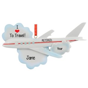 Retired Traveler Airplane Ornament