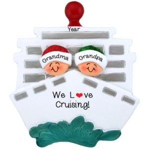 Image of Grandparent Couple We Love Cruising Personalized Ornament