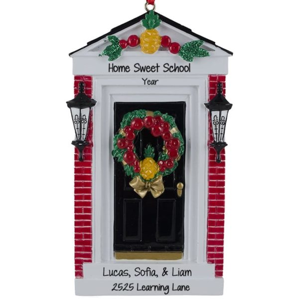 Personalized Homeschool Front Door Ornament