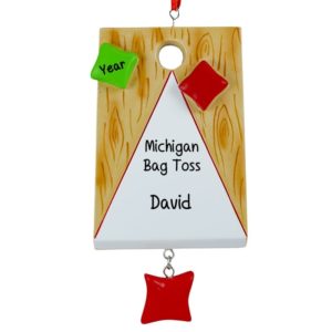 Personalized Cornhole Bag Toss Ornament