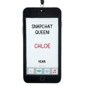 Personalized Snapchat Queen Smart Phone Ornament