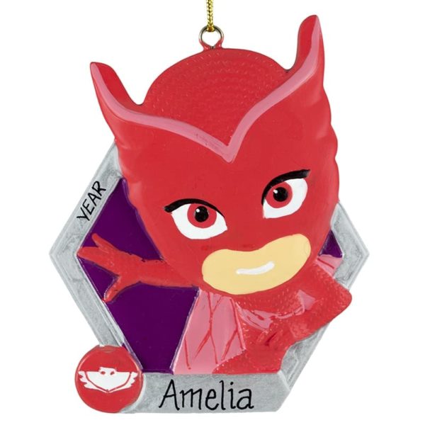 PJ Masks Owlette Personalized Ornament RED