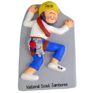 Rock Climber National Scout Jamboree Personalized Ornament