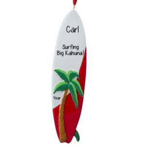 Personalized Surfing Board Souvenir Ornament