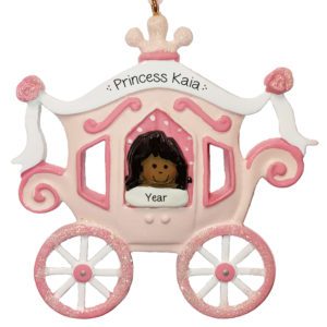 Princess Carriage ETHNIC Little Girl Ornament