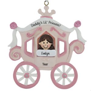 Image of Princess Carriage Little Girl BRUNETTE Hair Ornament