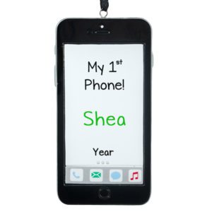 My 1st Smart Phone Personalized Ornament