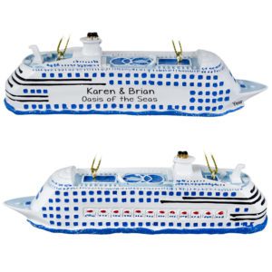Cruise Ship 3 Dimensional Personalized Ornament