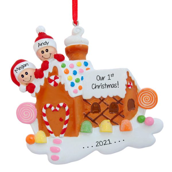 Our 1ST Christmas Gingerbread House Personalized Ornament