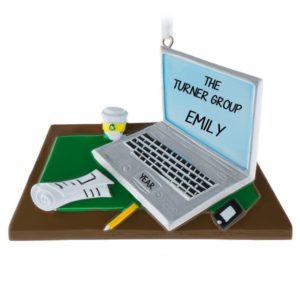 Image of Secretary/Administrative Assistant Computer Green Desk Computer
