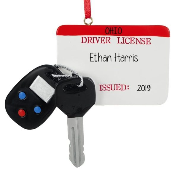 Image of Driver's License Dangling Key And Key Fob Ornament
