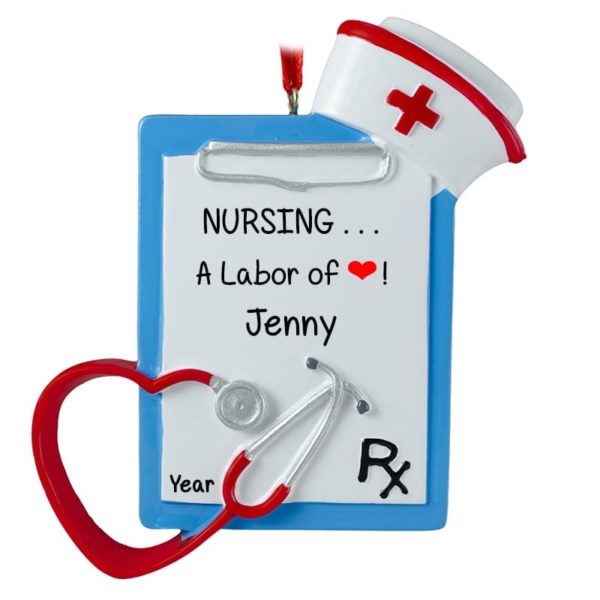 Image of Personalized Nurse Clipboard Ornament