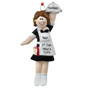 1st Job Waitress/Server Personalized Ornament