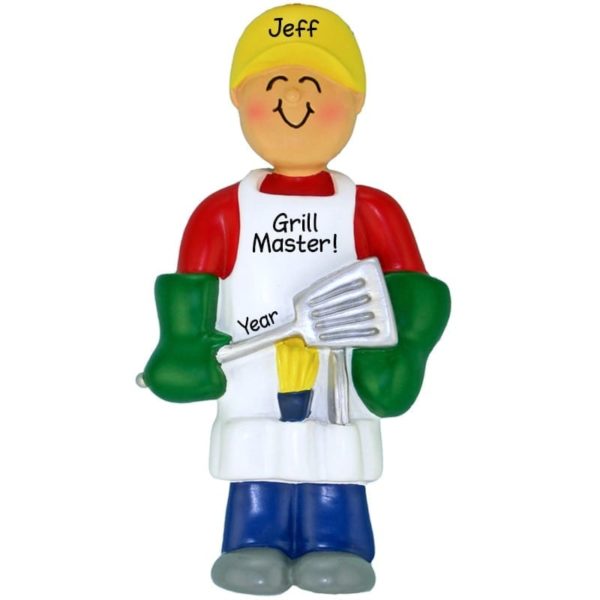 Personalized Grill Master Backyard Chef Ornament