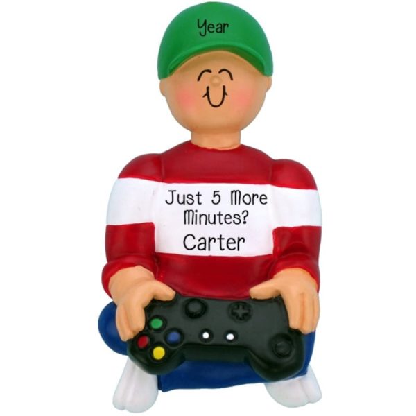 BOY Video Game Just Another Minute Personalized Ornament