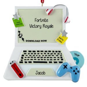 Fortnite Gaming Personalized Laptop Computer Ornament