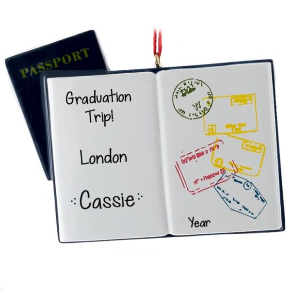 Passport For Graduation Trip Abroad Ornament