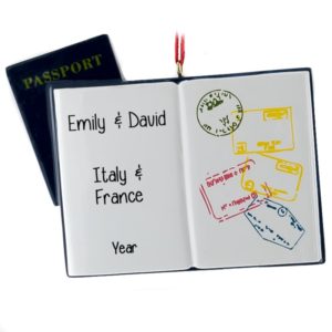 Passport For Couple Traveling Abroad Ornament