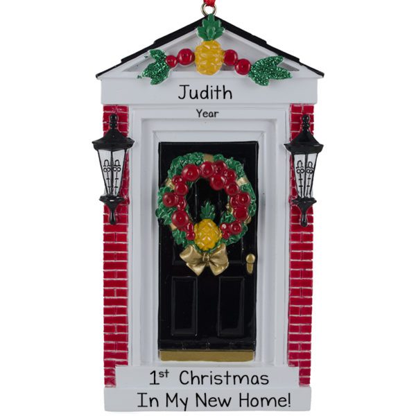 First Christmas In My New Home BLACK Door Ornament