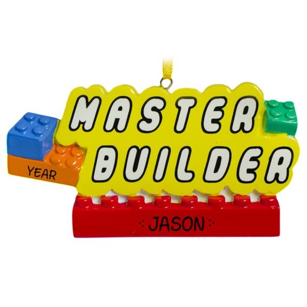 Personalized Legos Master Builder Ornament
