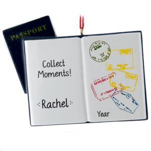 Passport Collect Moments Personalized Ornament