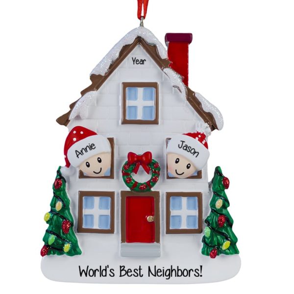 Best Neighbors Chrismasy House Ornament