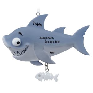 Baby Shark Song & Fish 2-Piece Ornament