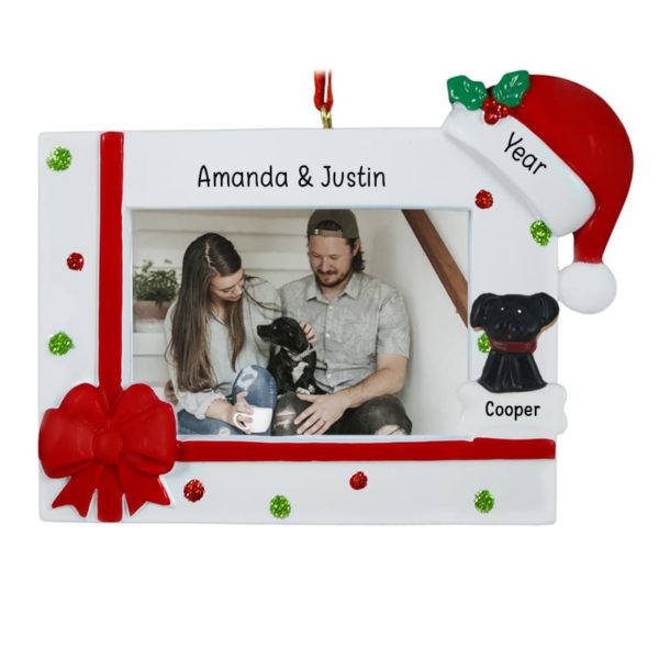 Couple / Family + Pet Photo Frame Ornament Easel Back