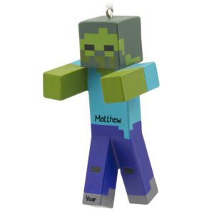 Image of Minecraft Zombie Christmas Ornament