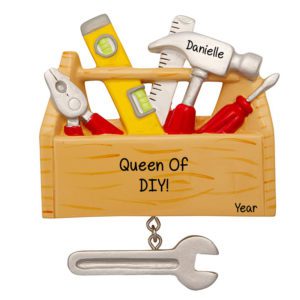 DIY Queen Toolbox Dangling Wrench Ornament