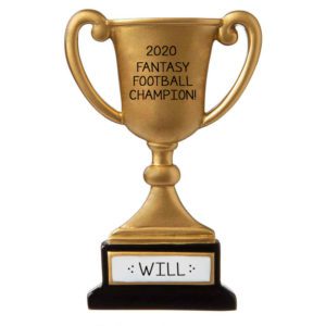 Fantasy Football Champion Award Trophy Ornament