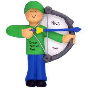 Image of Draw Anchor Aim Archery Ornament MALE