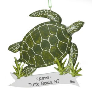 Sea Turtle Travel Souvenir Ornament