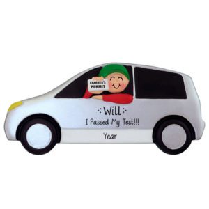 BOY Holding Learner's Permit Driving Car Ornament