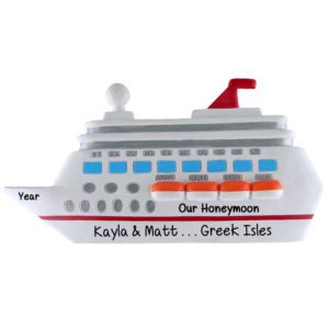 Cruise Ship Honeymoon Souvenir Ornament