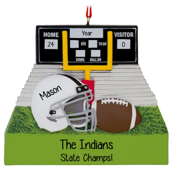 Personalized Football Champions Stadium And Field Ornament