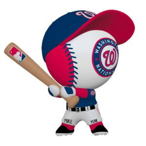 Personalized Washington Nationals Bobble Head Totally Dimensional Ornament