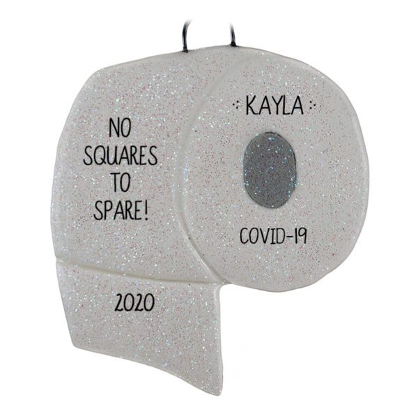 No Squares To Spare During COVID Toilet Paper DOUGH Ornament