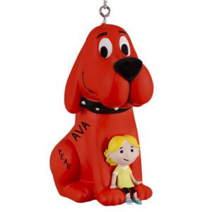 Personalized Clifford The Big Red Dog With Emily Elizabeth Ornament