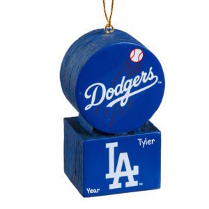 Personalized Los Angeles Dodgers Logo Ornament